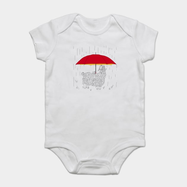 Mouse Umbrella for Goat Baby Bodysuit by H. R. Sinclair